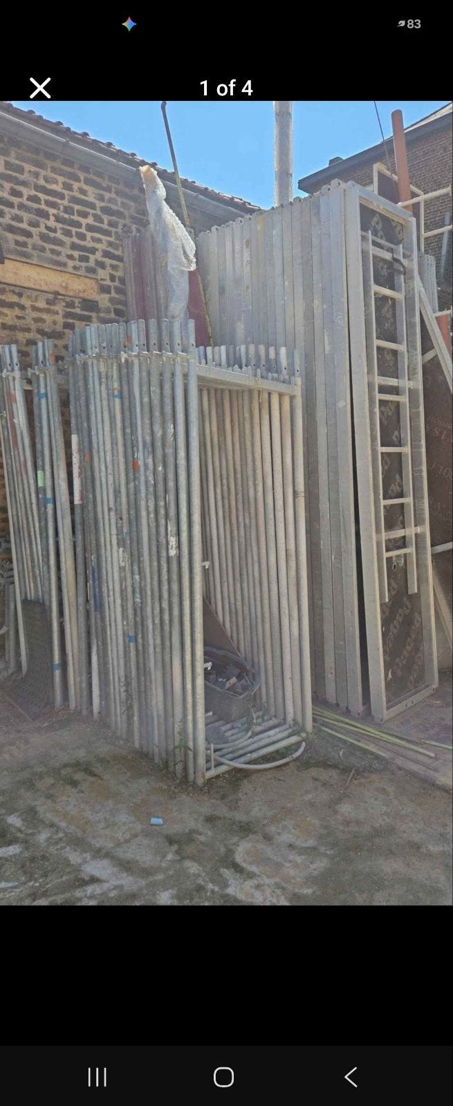 ÉCHAFAUDAGE DE FAÇADE COMPLET, Enlèvement