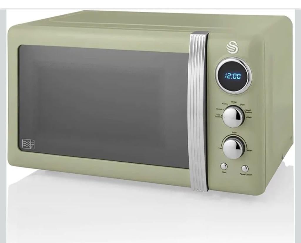 Micro-ondes Swan Retro SM22030GNEU  Numérique 20L,, Electroménager, Micro-ondes, Enlèvement, Neuf, Micro-ondes
