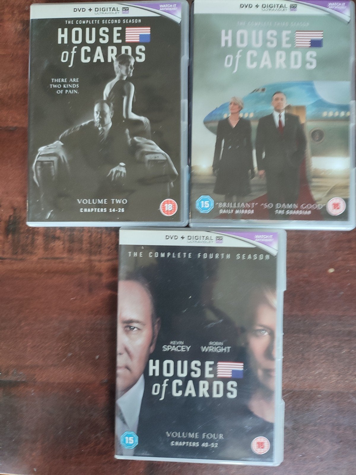 12-DVD : HOUSE OF CARDS seiz 2, 3, 4 (Pays-Bas+sous-titre fr, Enlèvement ou Envoi, Saison 2, Néerlandais