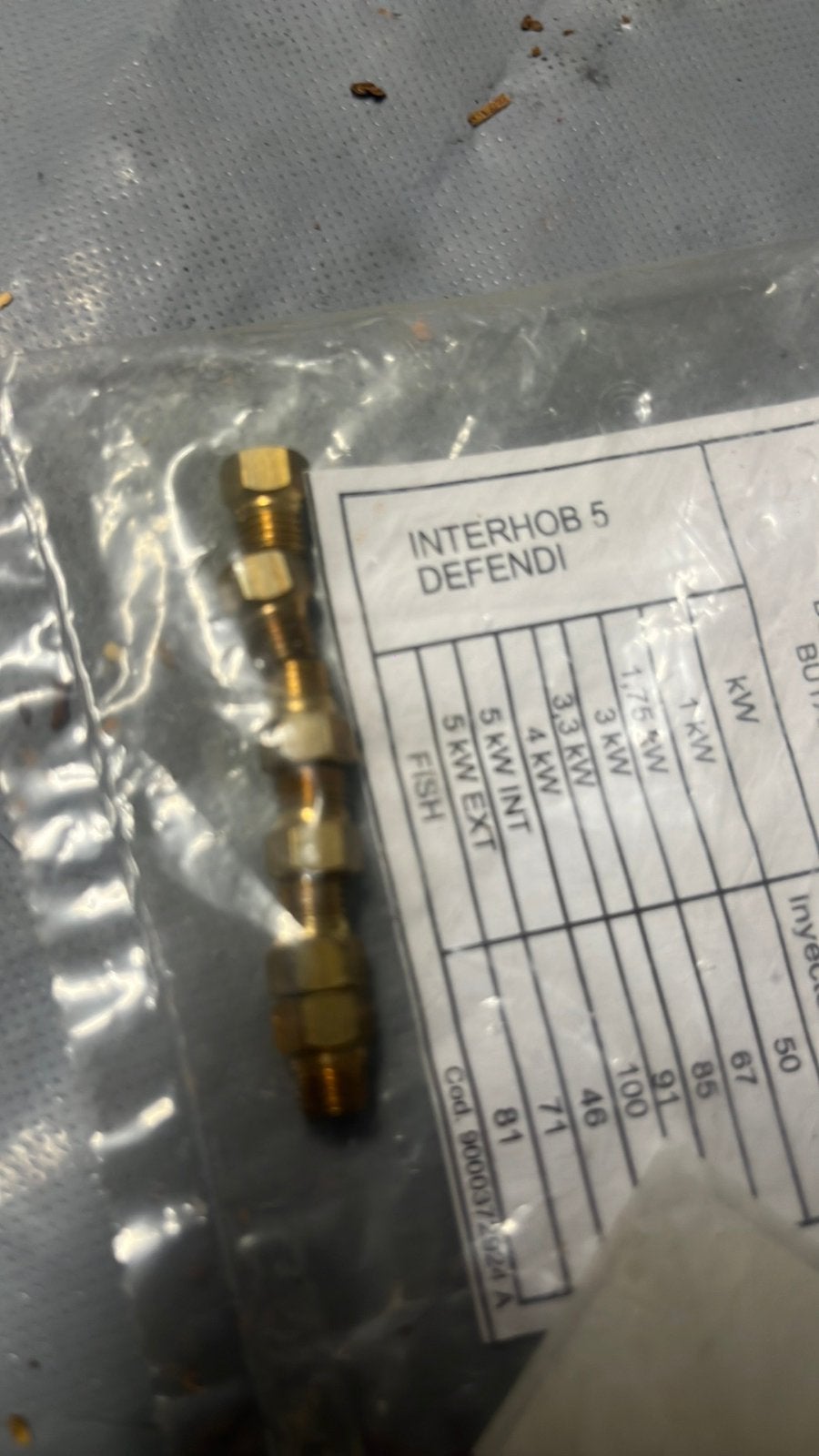 Kit gicler pour passe a butane, Ophalen, Zo goed als nieuw