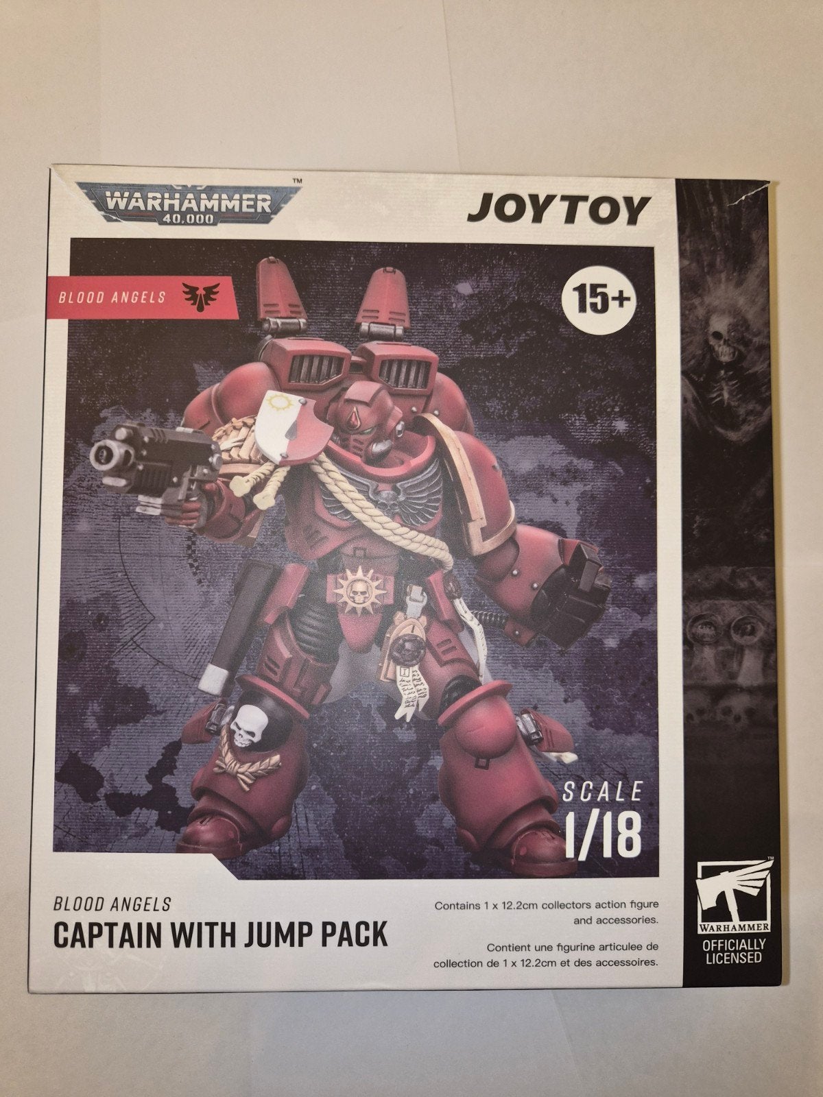 Joytoy warhammer blood angels captain with jum pack 1/18, Enlèvement ou Envoi