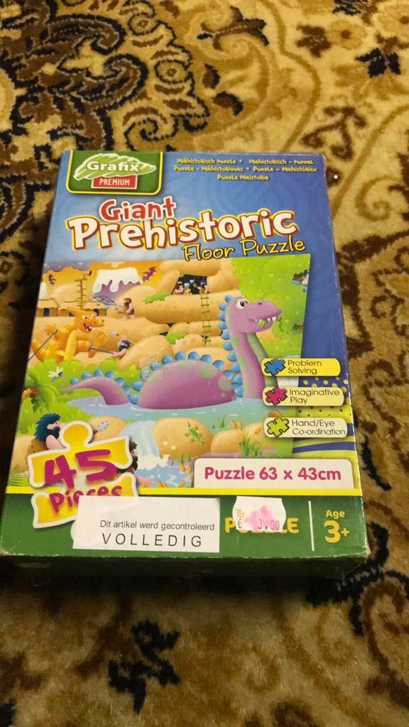 Vloerpuzzel 45 stukken, Verzenden