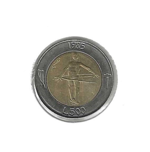 San Marino, 500 Lire 1985, War on drugs., Ophalen of Verzenden, Overige landen, Losse munt
