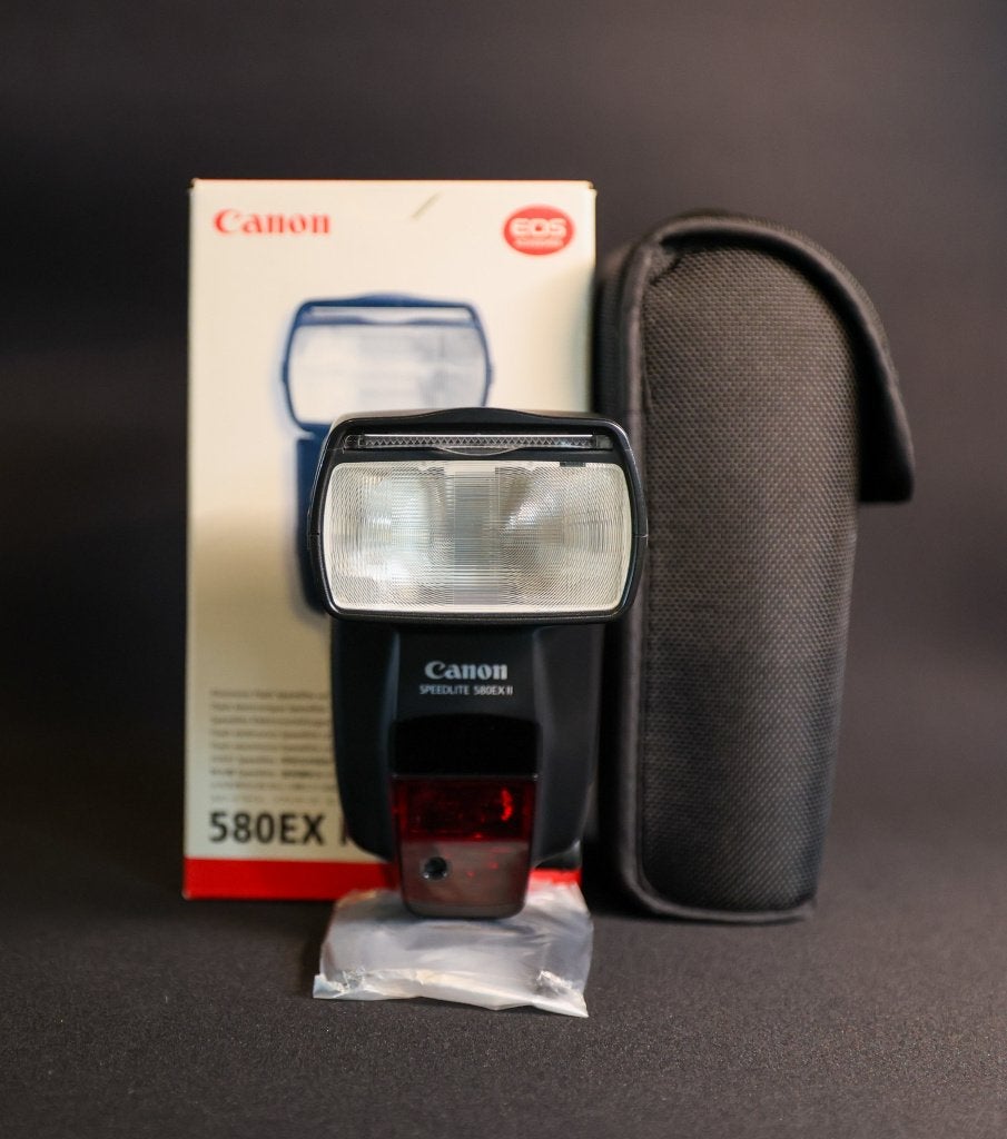 CANON SPEEDLITE 580 EX II, Audio, Tv en Foto, Ophalen, Kantelbaar, Canon, Canon