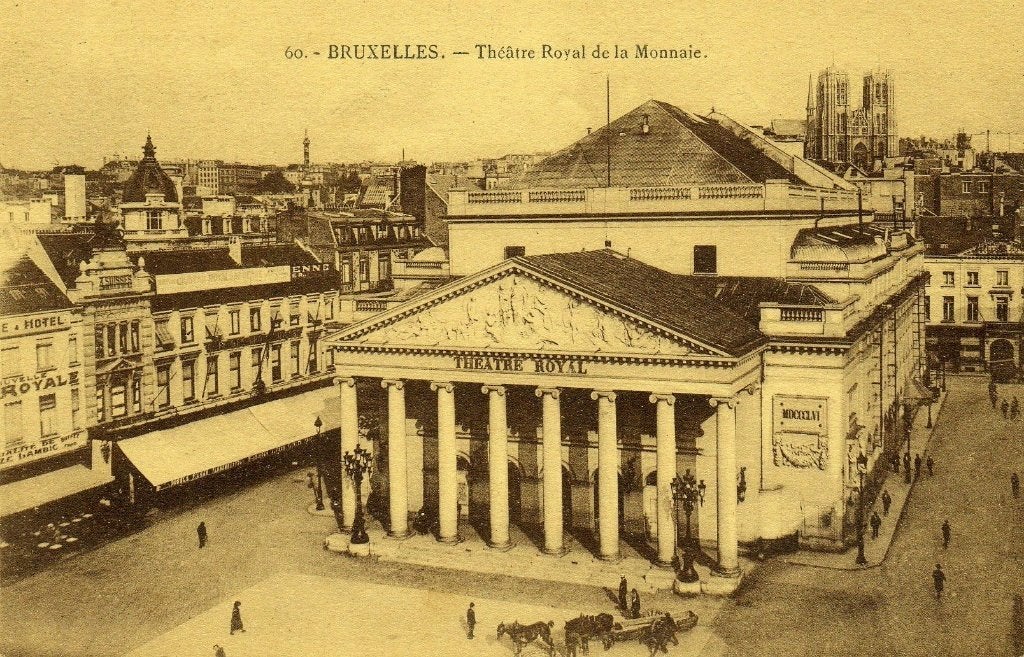 5 cartes postales - Bruxelles, Envoi