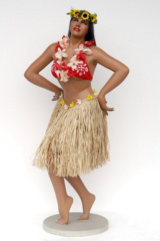 Fille Hula de 1,8 m de haut - hulagirl en taille réelle
