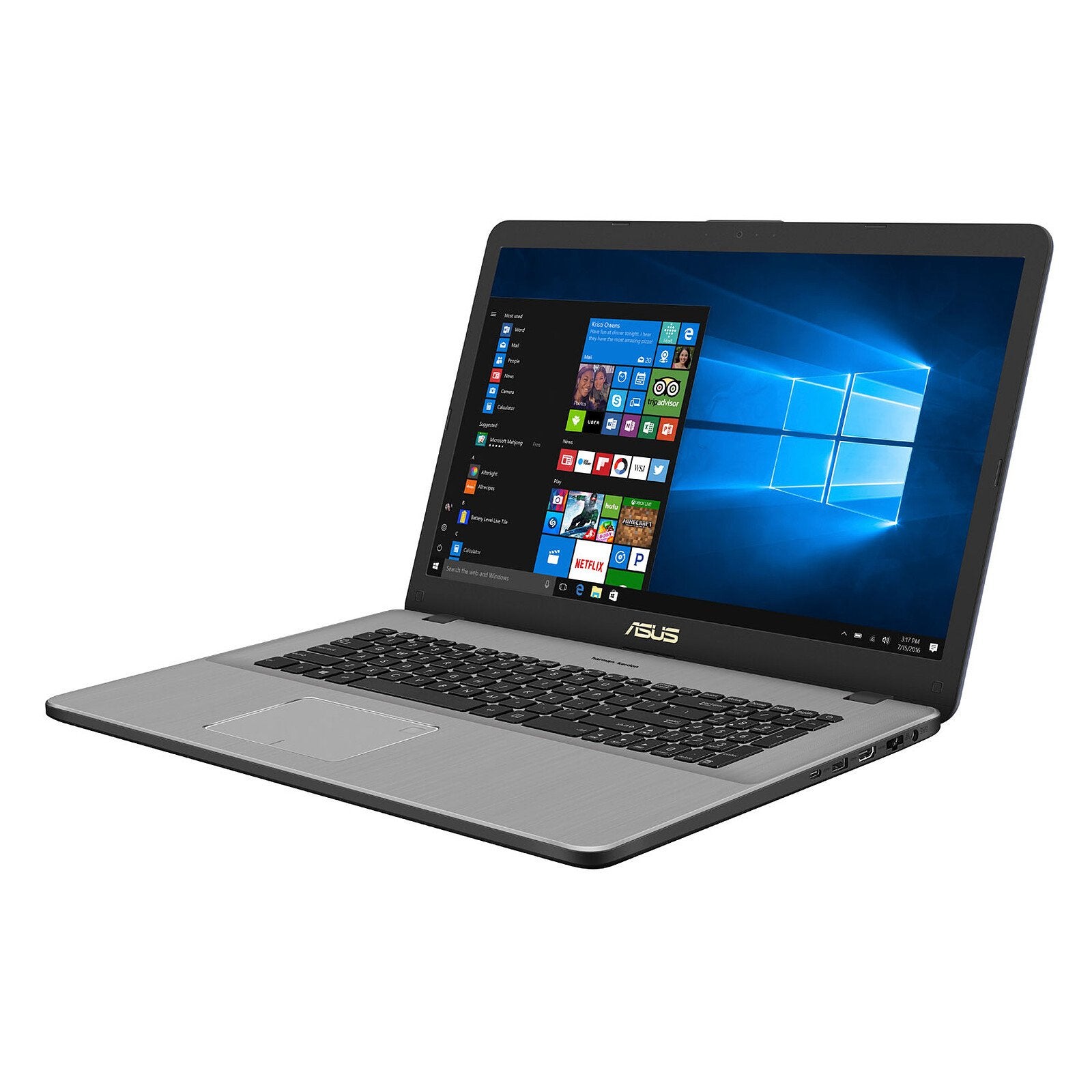 Ordinateur portable Asus Vivobook intel i7, Informatique & Logiciels, 17 pouces ou plus, Enlèvement, Utilisé, SSD