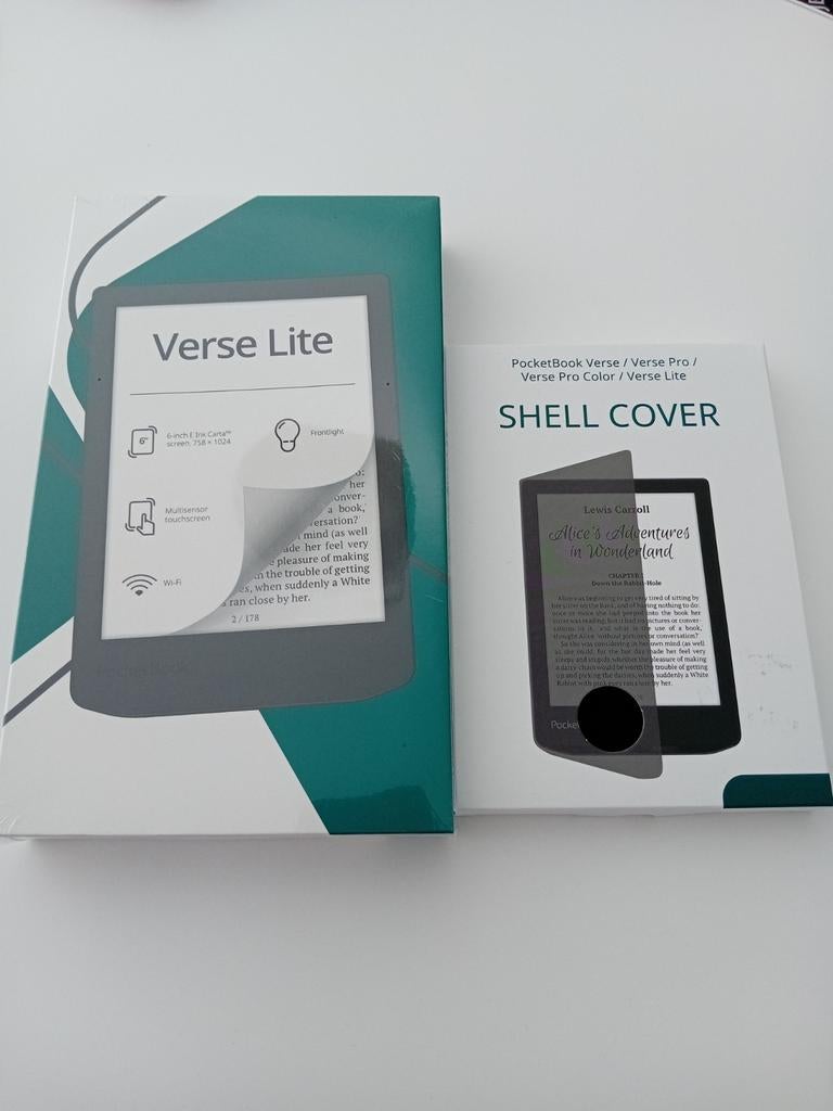 Pocketbook Verse Lite + Shell cover, Computers en Software, Ophalen, Nieuw, 6 inch of minder, Touchscreen