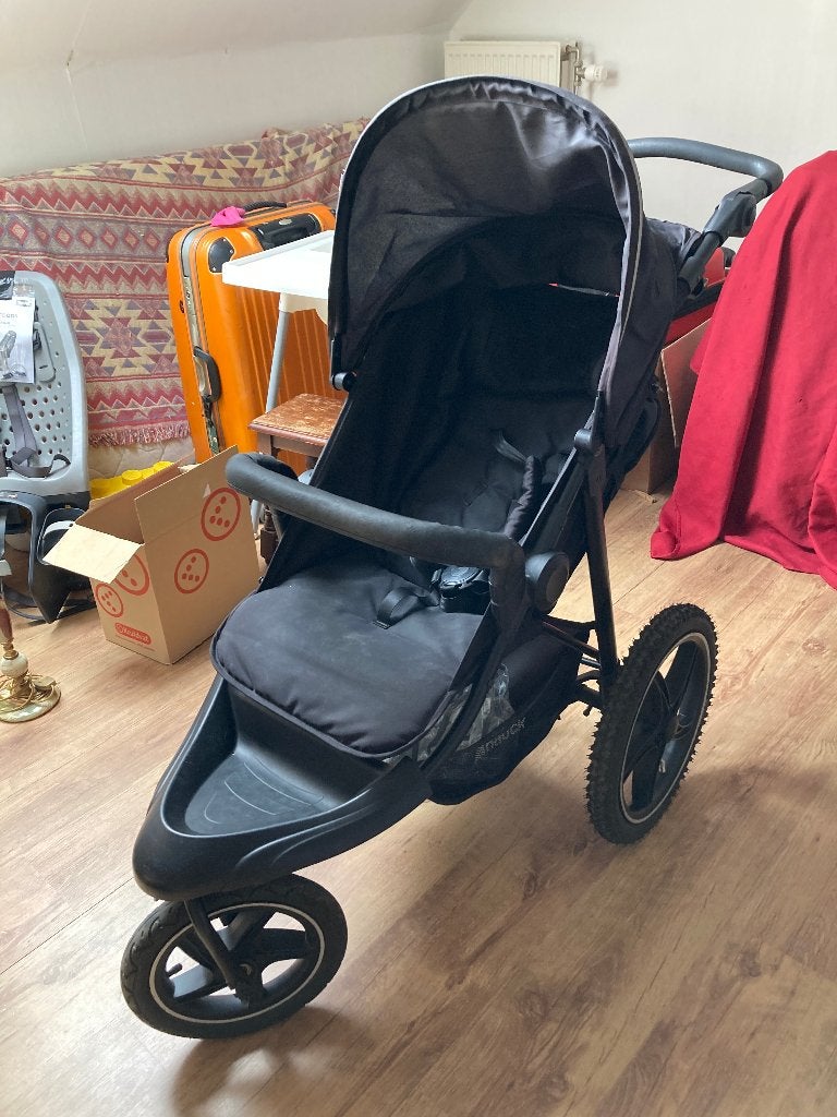 Hauck runner 2 - baby stroller + rain cover + carry cot, Kinderen en Baby's, Buggy's, Ophalen, Gebruikt, Regenhoes