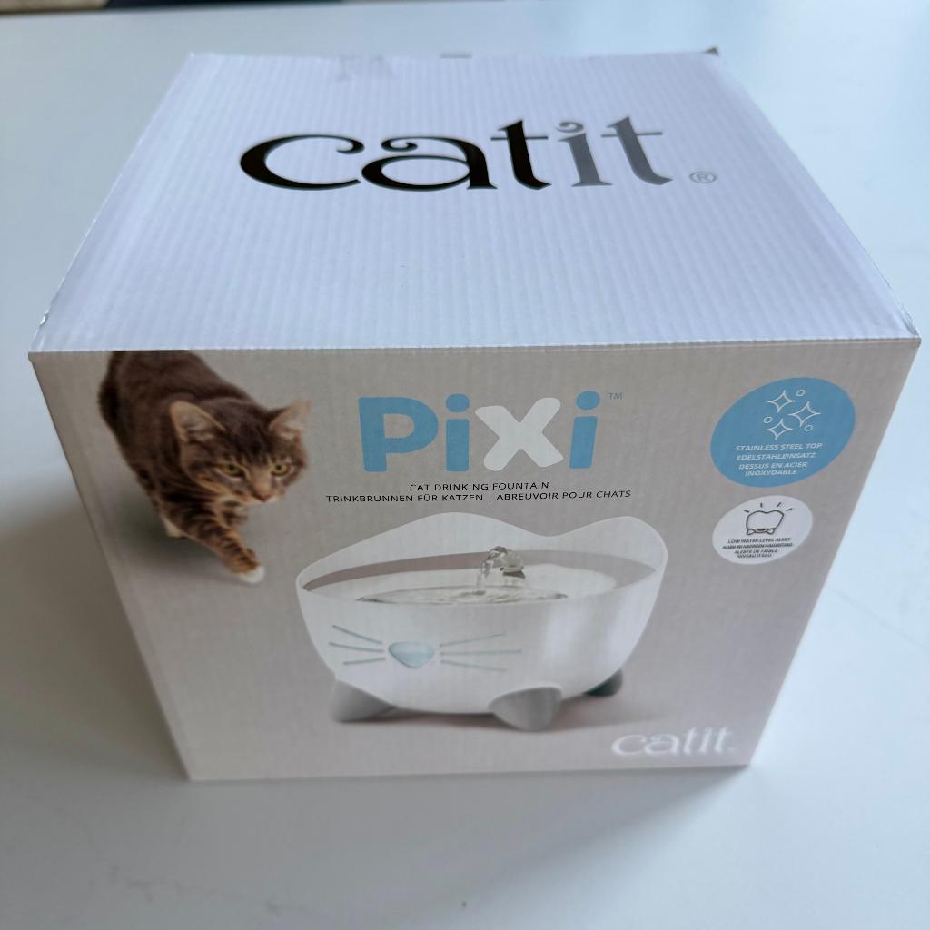Catit PIXI Drinkfontein, edelstaal, Ophalen, Automatisch, Zo goed als nieuw