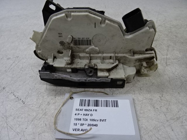 SERRURE DE PORTE AVANT GAUCHE Ibiza IV (6J5) (5N1837015F), Avant, Seat Deutschland GmbH, Service@seat.de, Utilisé
