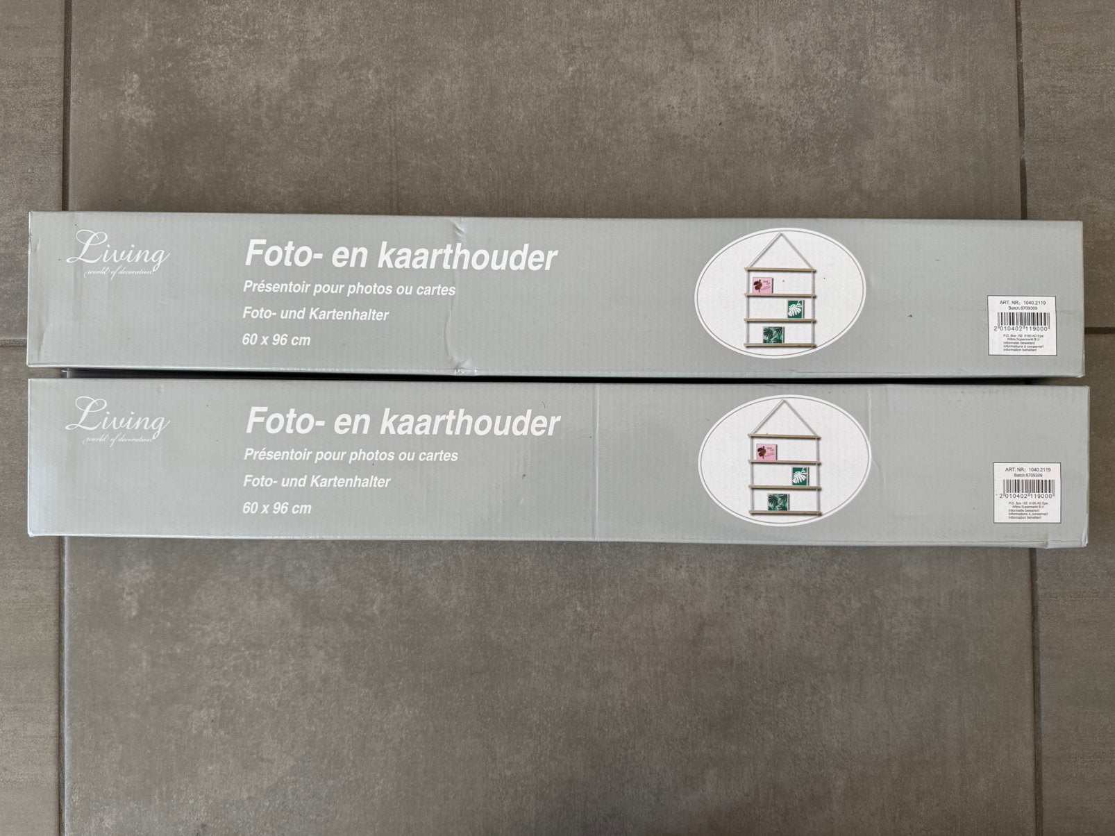 2 foto- kaarthouders, Ophalen, Nieuw, Hout