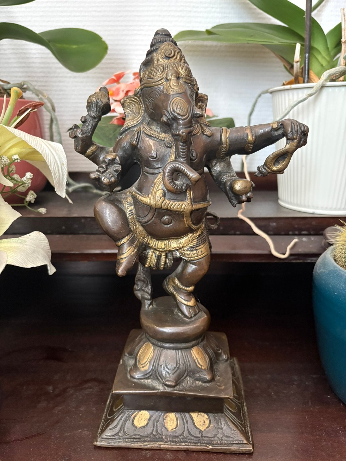 Ancienne statuette de Ganesh en bronze plein – 28 cm, 2,6 kg, Maison & Meubles, Accessoires pour la Maison | Statues de Bouddha