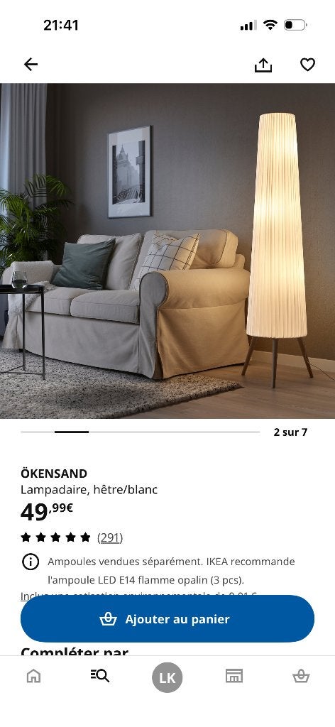 Lampe sur pied, Maison & Meubles, Lampes | Lampadaires, Enlèvement, Neuf