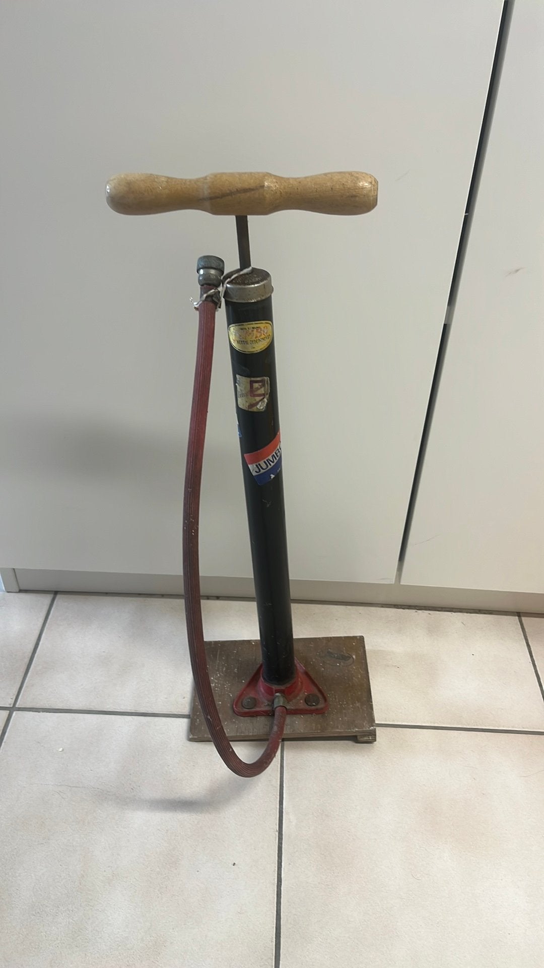 Retro fietspomp, Fietsen en Brommers, Ophalen, Zo goed als nieuw