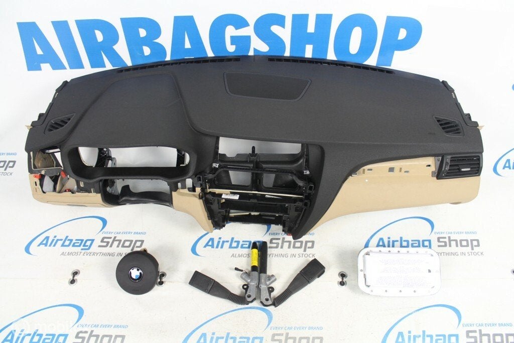 Airbag kit Tableau de bord noir/beige BMW X3 F25 2010-2017