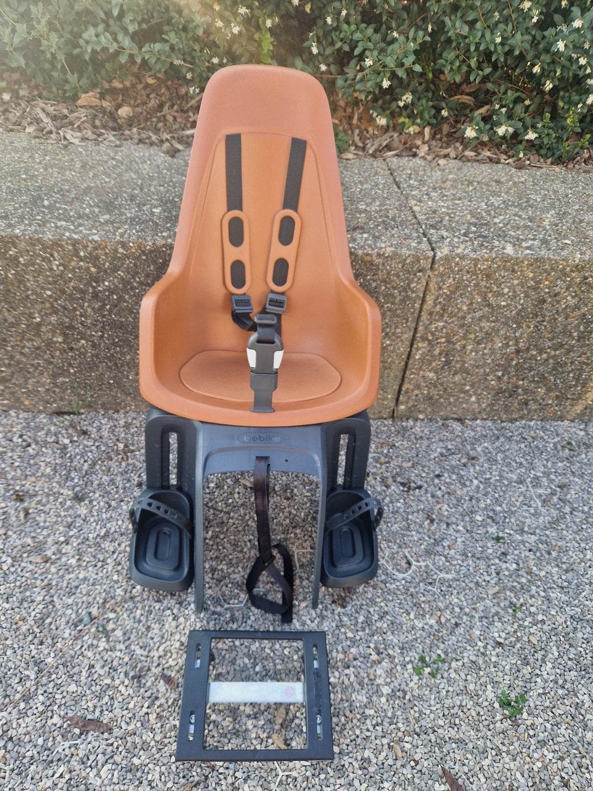Siège de vélo Bobike One Maxi E-BD brun chocolat, Bobike Maxi One, Repose-pieds, Enlèvement, Utilisé