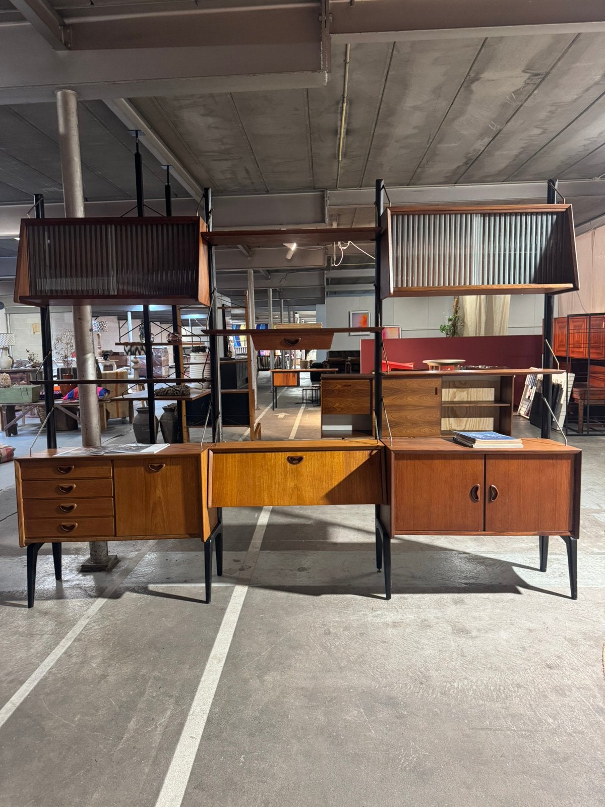 Louis van Teeffelen voor WeBe vintage modulair wandsysteem, Enlèvement ou Envoi