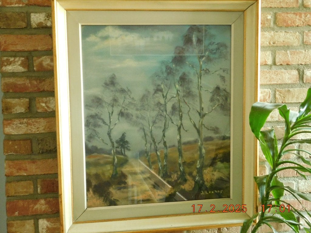 Très joli TABLEAU PAYSAGER, Paysage, Autres styles, Enlèvement, Encadré