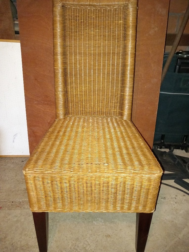 rieten stoelen, Ophalen, Gebruikt, Bruin, Riet of Rotan