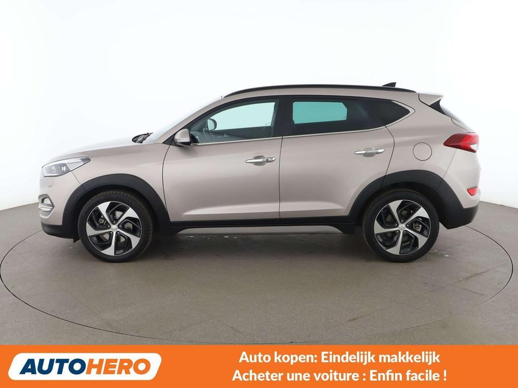 Hyundai Tucson 1.7 CRDi Classic blue 2WD (automatique), Autos, Hyundai, Cuir, Achat, 129 g/km, Beige