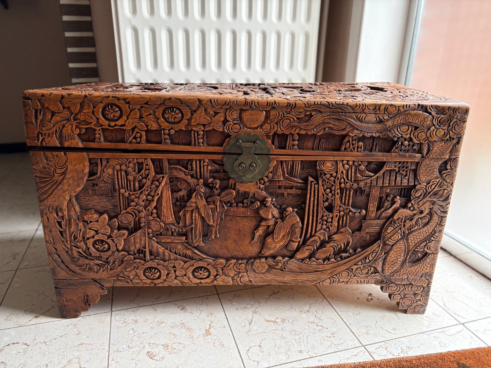 Coffre chinois de rangement/mariage en bois asia-tropical, Maison & Meubles, Accessoires pour la Maison | Coffres, Enlèvement