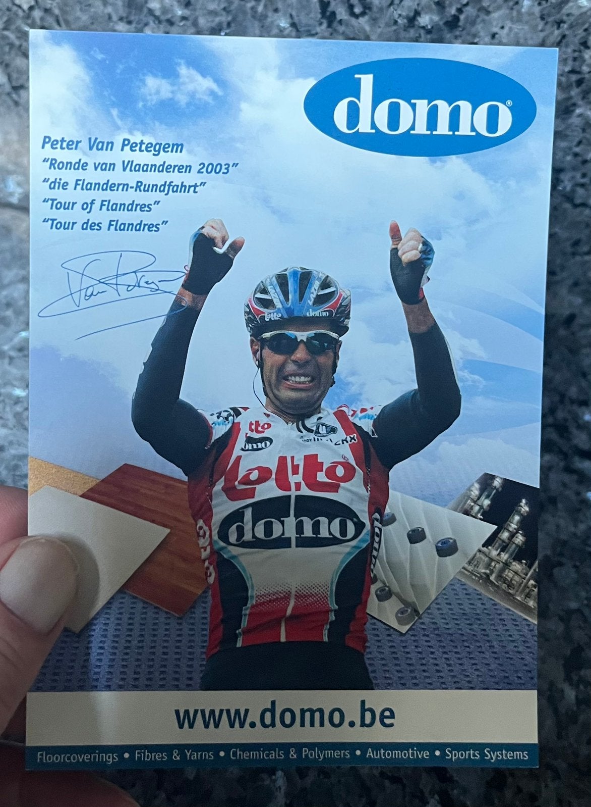 Le cycliste Peter Van Petegem, Enlèvement, Comme neuf