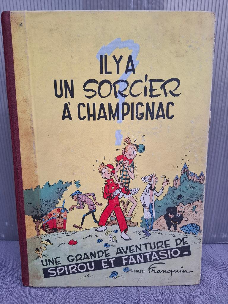 SPIROU EEN TOVENAAR IN CHAMPIGNAC DR EO BELGE 1952 FRANQUIN, Boeken, Stripverhalen, Eén stripboek, Franquin, Ophalen, Gelezen