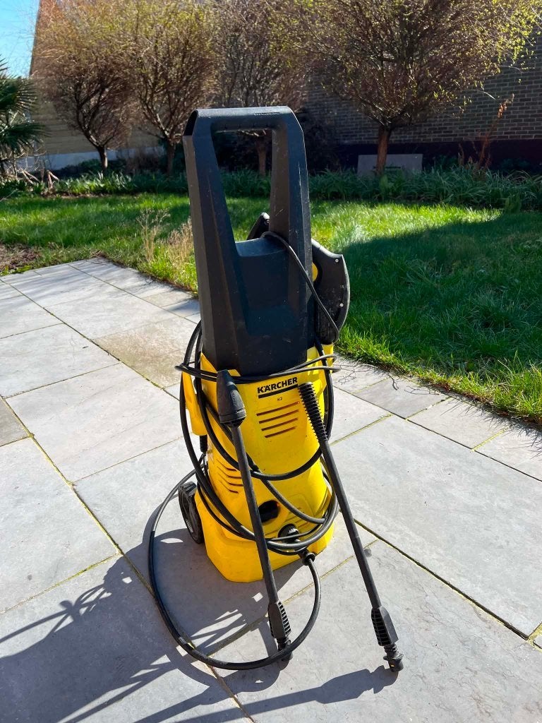 Kärcher K2 hogedrukreiniger, Tuin en Terras, Hogedrukreinigers, Ophalen, Gebruikt, KARCHER