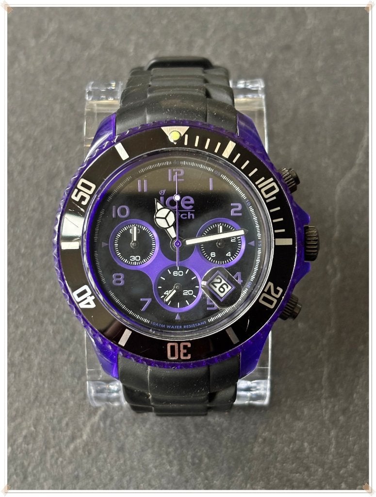 ICE WATCH – "ICE CHRONO" (2017) + GARANTIE A VIE PILES, Handtassen en Accessoires, Horloges | Heren, Zo goed als nieuw, Polshorloge