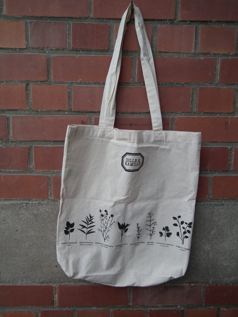 Sac en coton bio (Dille & Kamille) 36 x 37 x 7 cm., Envoi, Comme neuf, Beige, Autres types