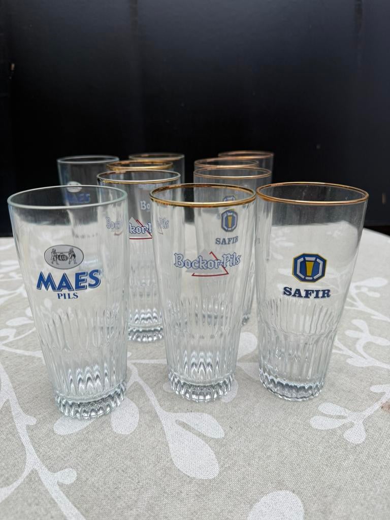 Oude bierglazen, Verzamelen, Ophalen of Verzenden, Gebruikt