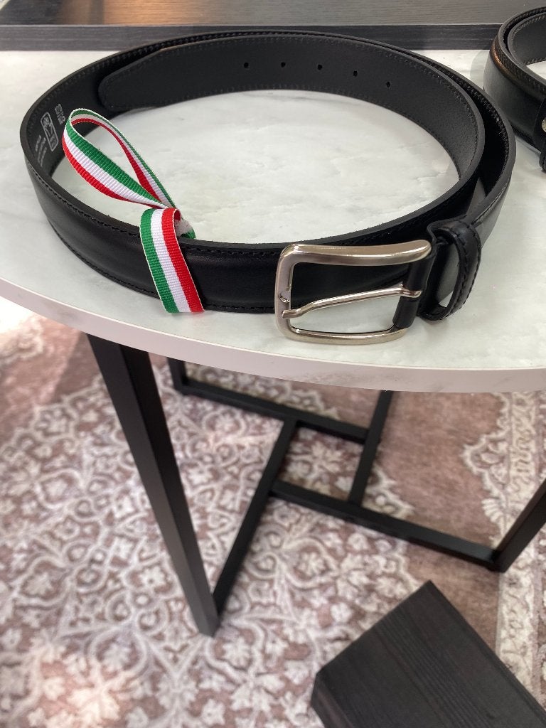Set van 2 Italiaanse leren herenriemen – made in Italy, Verzenden, Nieuw, 115 cm of meer, Riem of Ceintuur