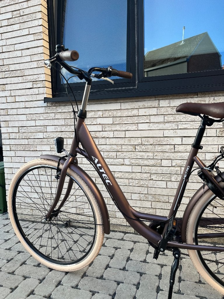 Altec Metro 7 Damesfiets 28inch 52cm Terra Brown, Gebruikt, Versnellingen, 50 tot 53 cm, Schijfrem