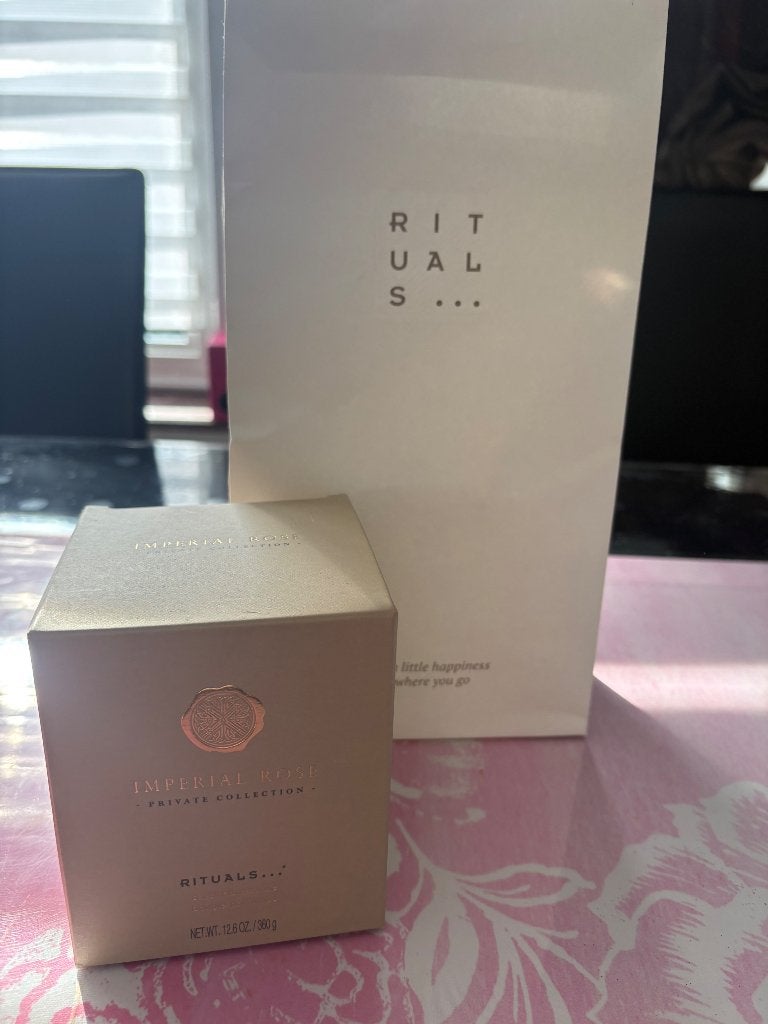 Bougie Rituals neuf, Neuf, Enlèvement ou Envoi, Rose, Bougie
