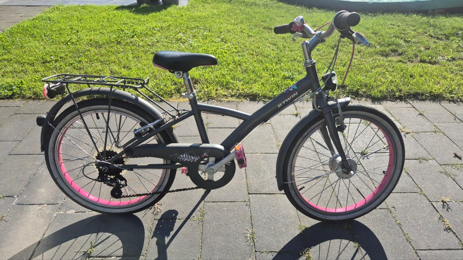 Meisjes fiets 20", Fietsen en Brommers, Fietsen | Jongens, Ophalen, Gebruikt, Velgrem, Versnellingen
