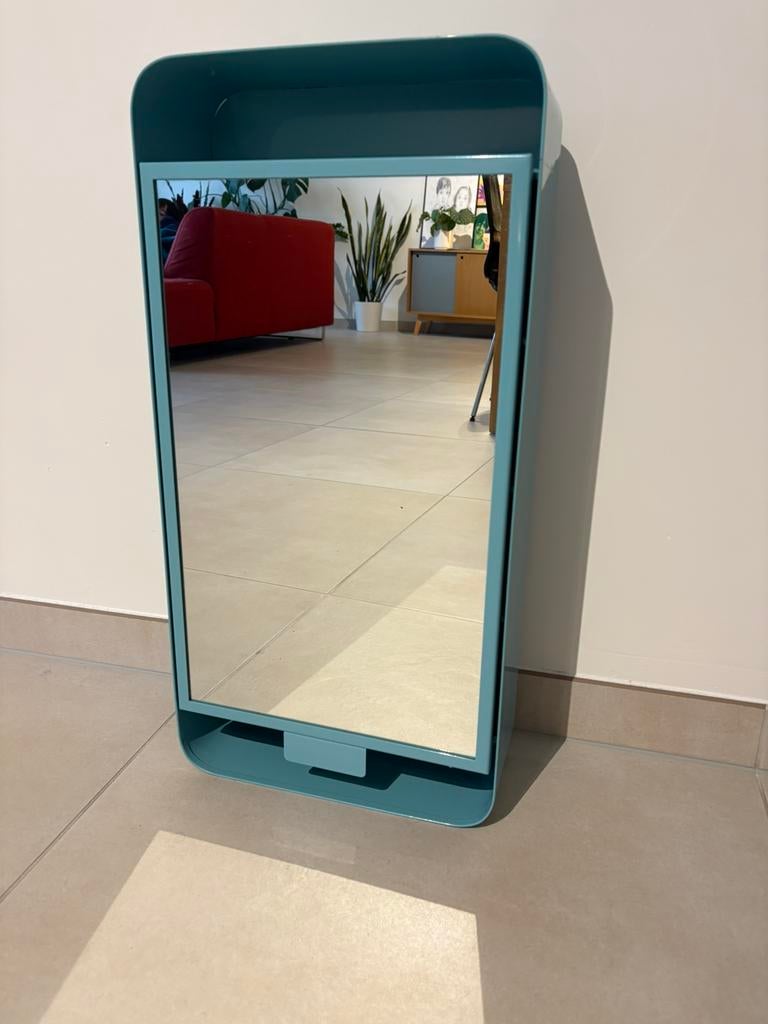 Metalen turquoise badkamer- of apotheekkastje (Ikea Gunnern), Huis en Inrichting, Ophalen, Minder dan 50 cm, Minder dan 25 cm