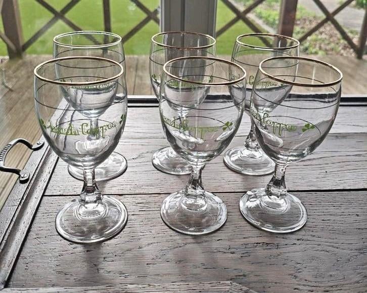 6x irish coffee glas, Maison & Meubles, Enlèvement, Utilisé, Verre