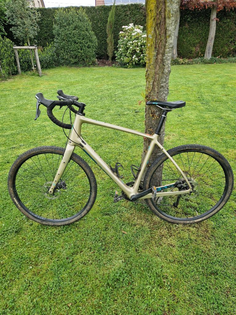 Gravelbike Carbon - Kona Libre CR 58 Gloss Metallic Pewt, Fietsen en Brommers, 15 tot 20 versnellingen, 57 tot 61 cm, Ophalen