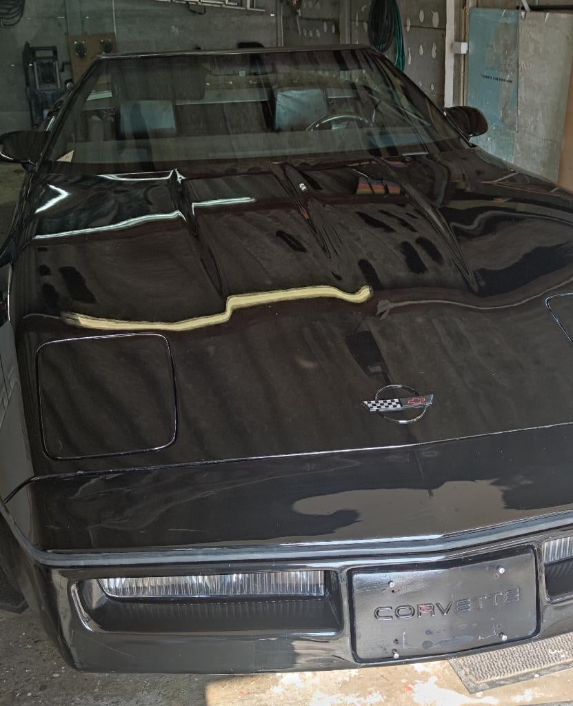 corvette c4, Auto's, Automaat, Zwart, Cabriolet, Zwart