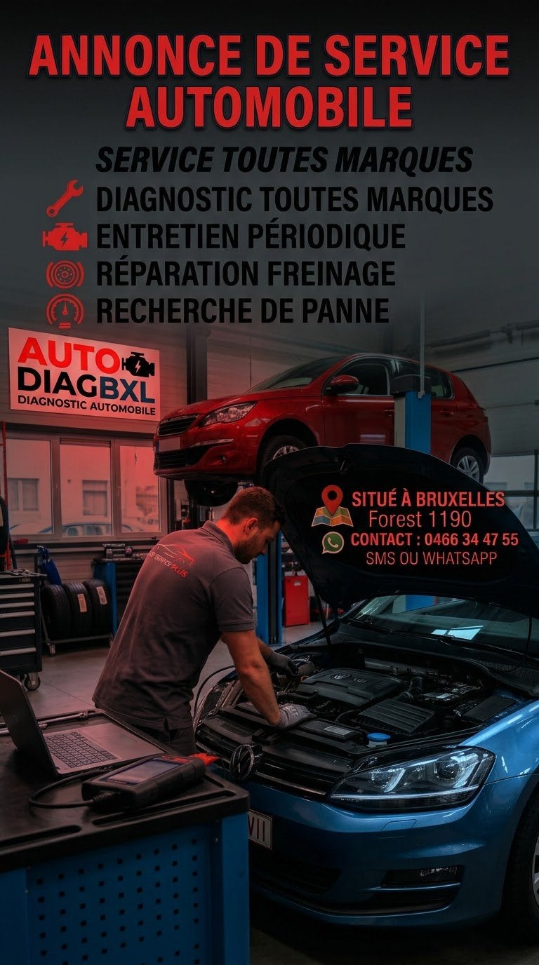 Diagnostic, Recherche de Panne & Entretien Automobile, Enlèvement