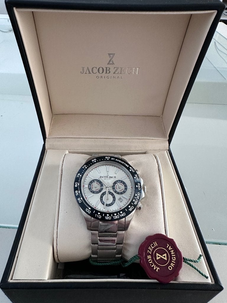 Montre Jacob Zech St Augustine chronograph, Autres marques, Acier, Enlèvement, Acier