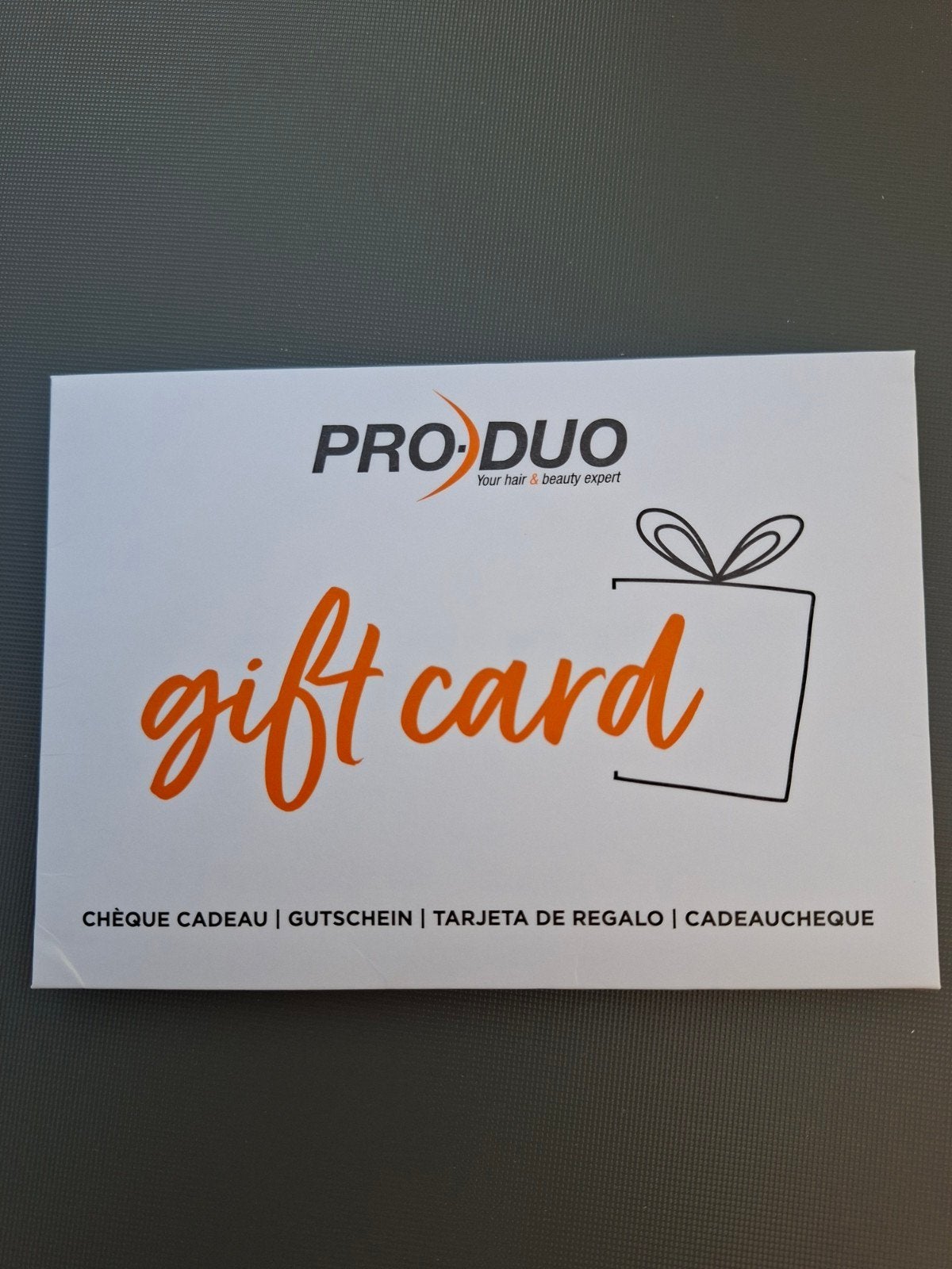 Cadeaubon ProDuo, Cadeaubon