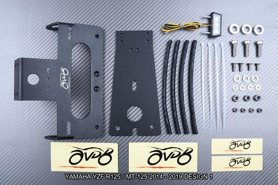 Support de plaque Court YAMAHA YZF R125 / MT-125 2014 - 2019