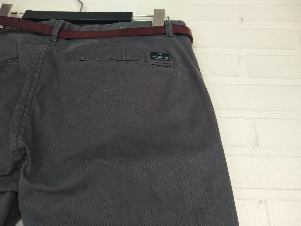 Geklede donkergroene herenbroek, Scotch/Soda, W33/L34-NIEUW, Ophalen, Nieuw, Overige maten, Scotch&Soda