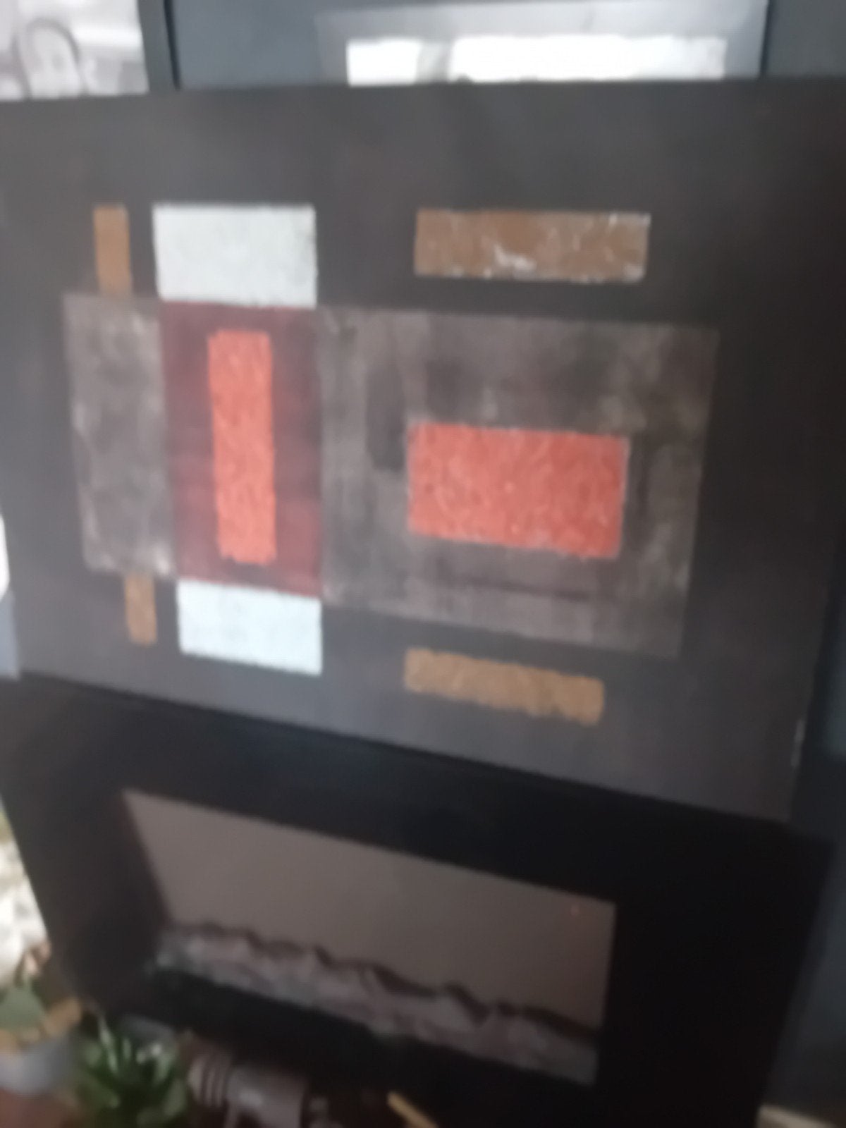 Abstract schilderij op doek 60cm X 80cm, Ophalen