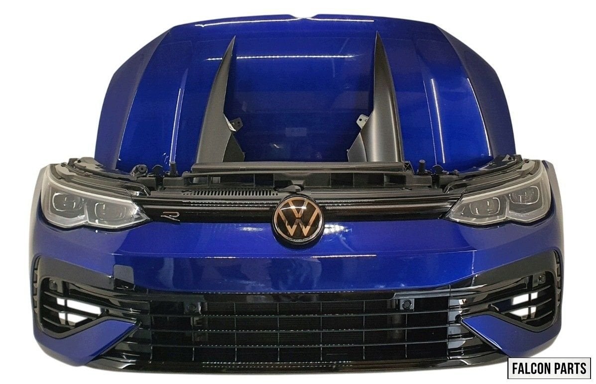 VW GOLF 8 VIII R COMPLETE VOORKOP. VOORBUMPER, ZIJSCHERMEN,, Gebruikt, -, Volkswagen, -