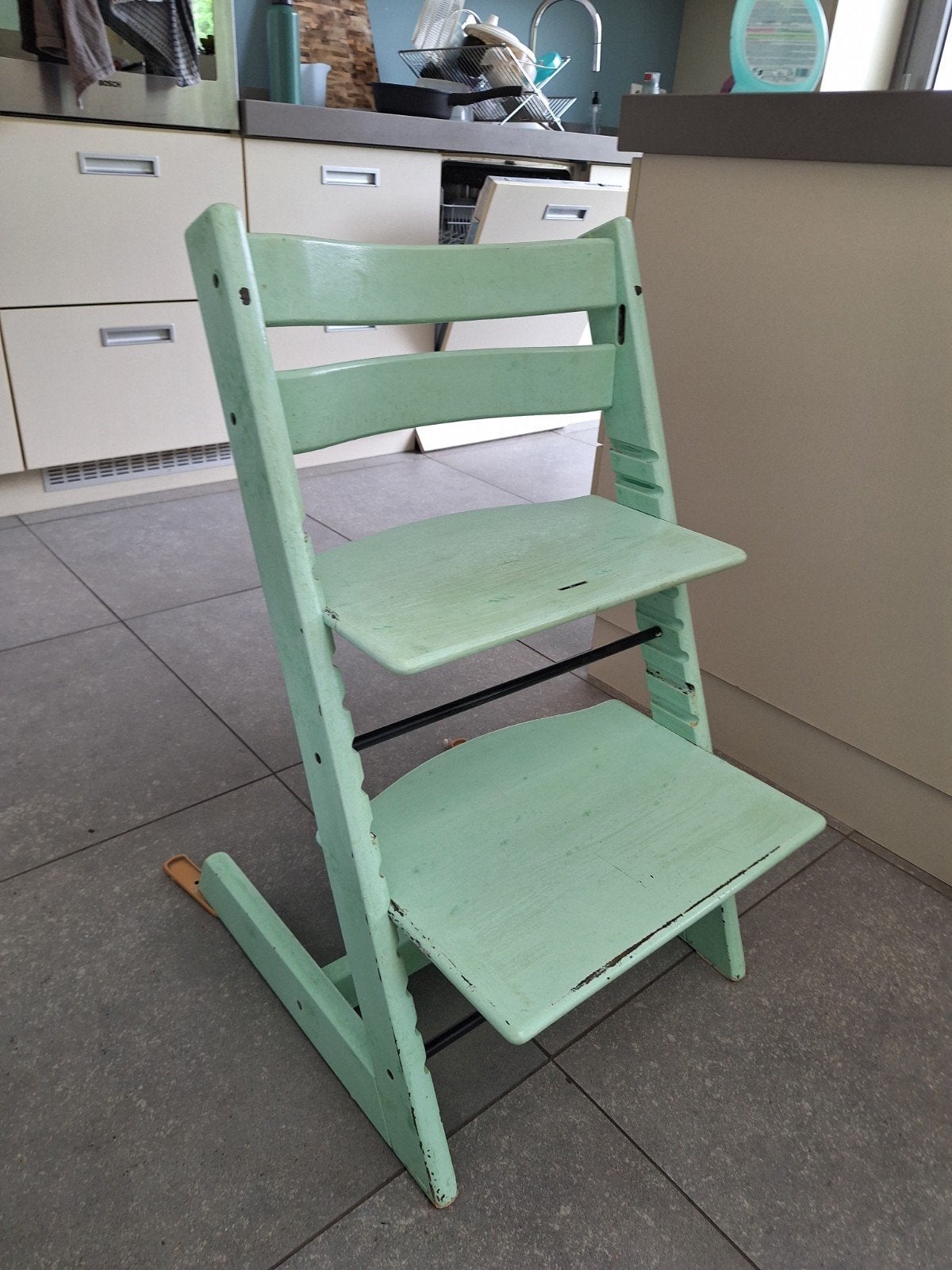 Tripp trapp stokke, Ophalen