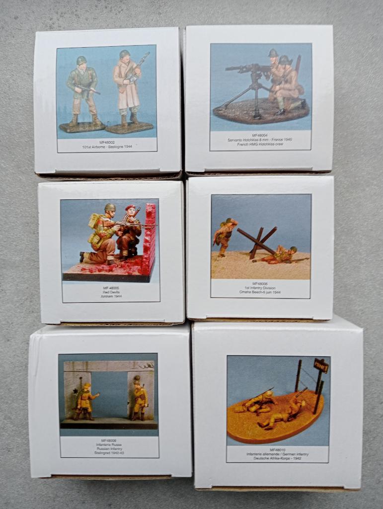 Lot - 1/48 metalen figuren uit de Tweede Wereldoorlog, Verzenden, Nieuw, 1:35 tot 1:50, Figuur of Figuren