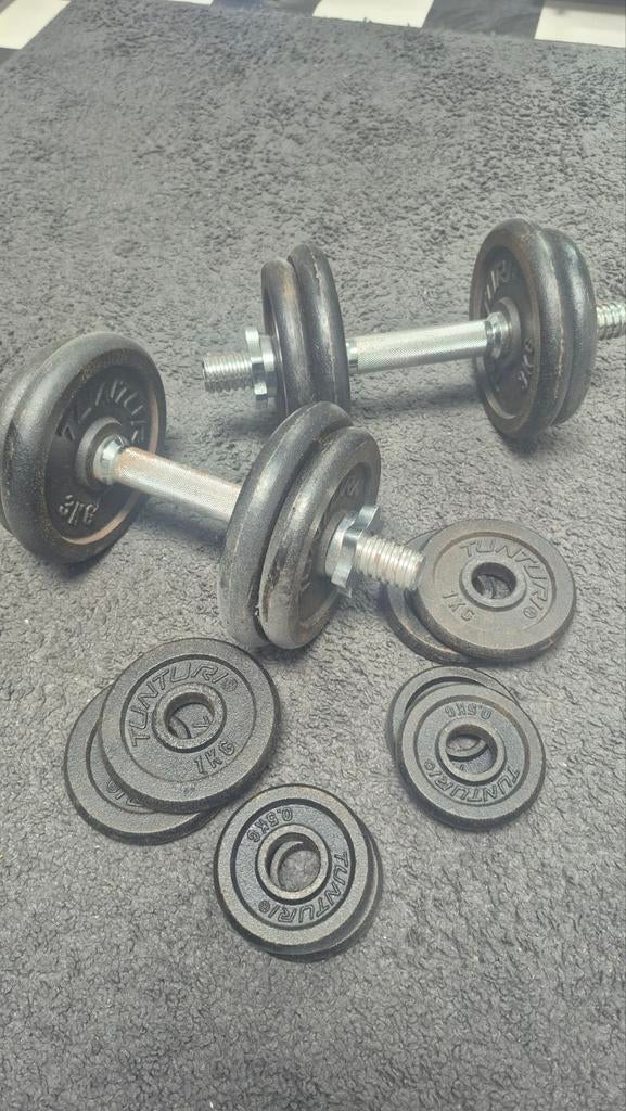 Dumbells met verstelbare platen, Sport en Fitness, Fitnessmaterialen, Ophalen